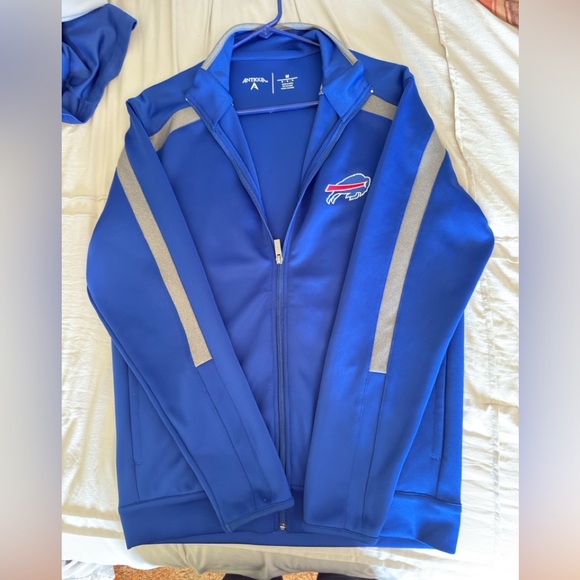 Antigua Blue Buffalo Bills Zip-Up Jacket - Picture 2 of 8